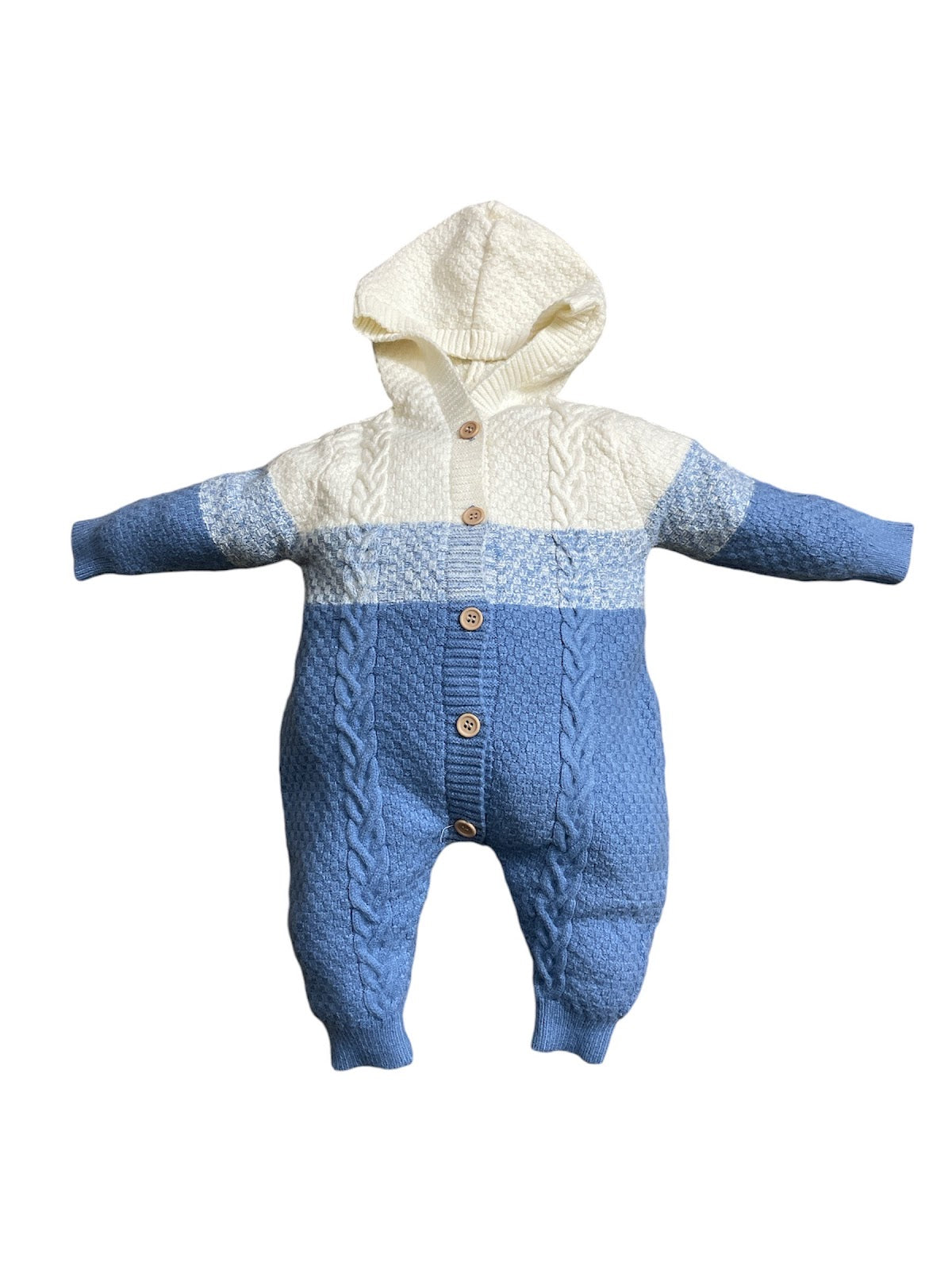 ROMPER JERSEY WITH SKYBLUE HOODIE